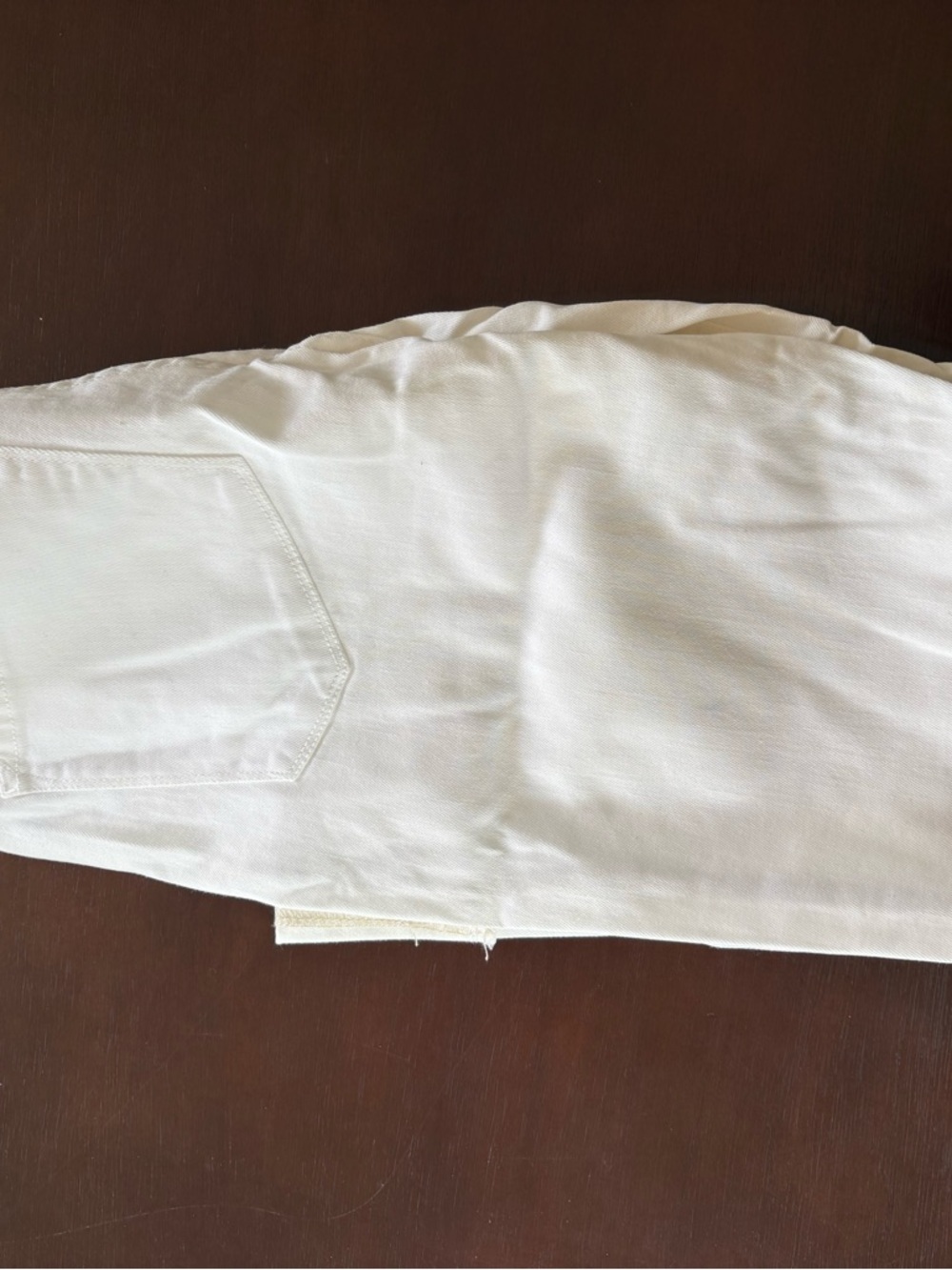 Dear John White Straight-Leg Jeans with Cuffed Hem - Picture 3 of 5